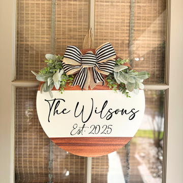 Family Name & Est. Date Door Hanger