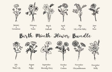 Personalized Birth Month Flower Doormat