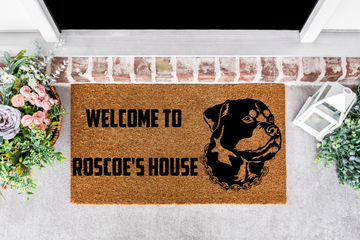 Custom Rottweiler Doormat