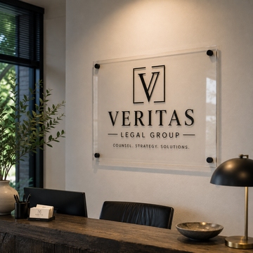 Personalized Business Acrylic Sign
