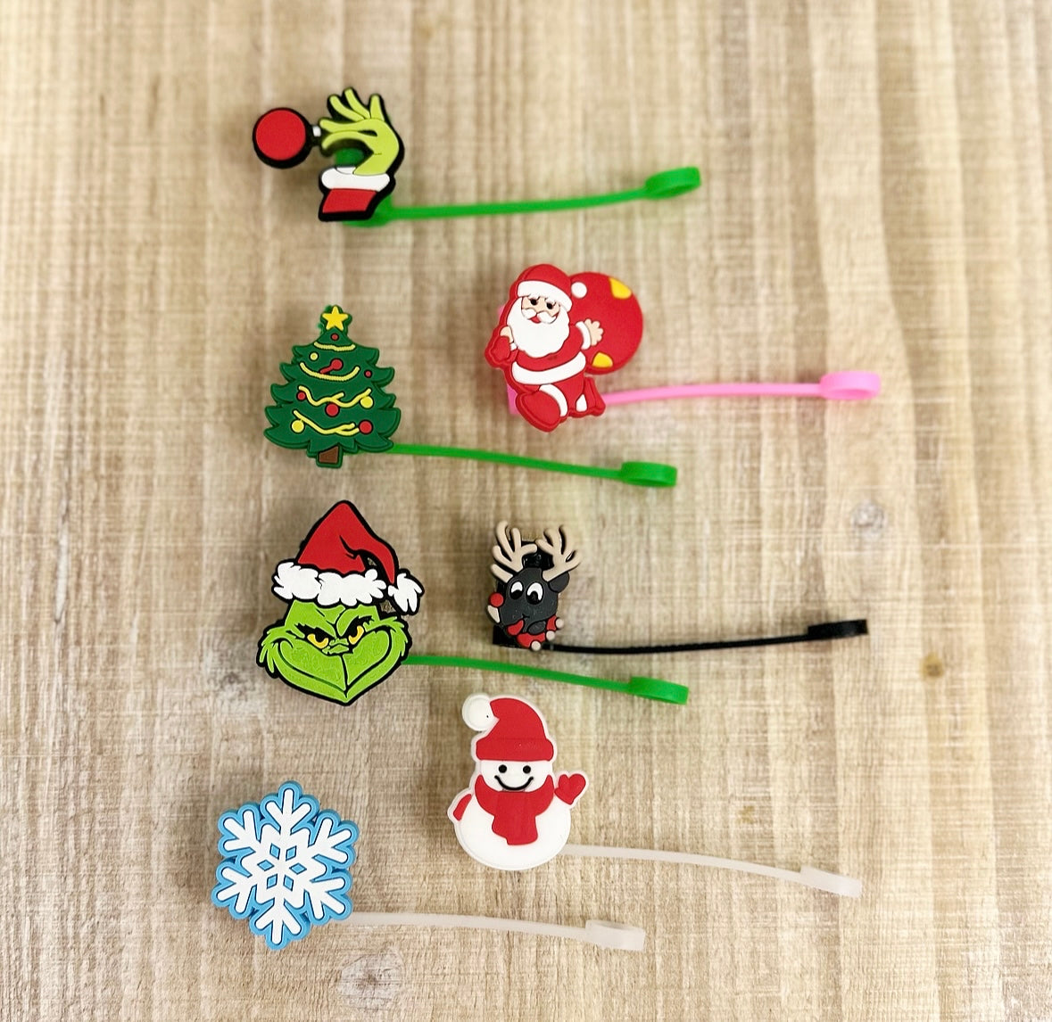 Christmas Straw Toppers