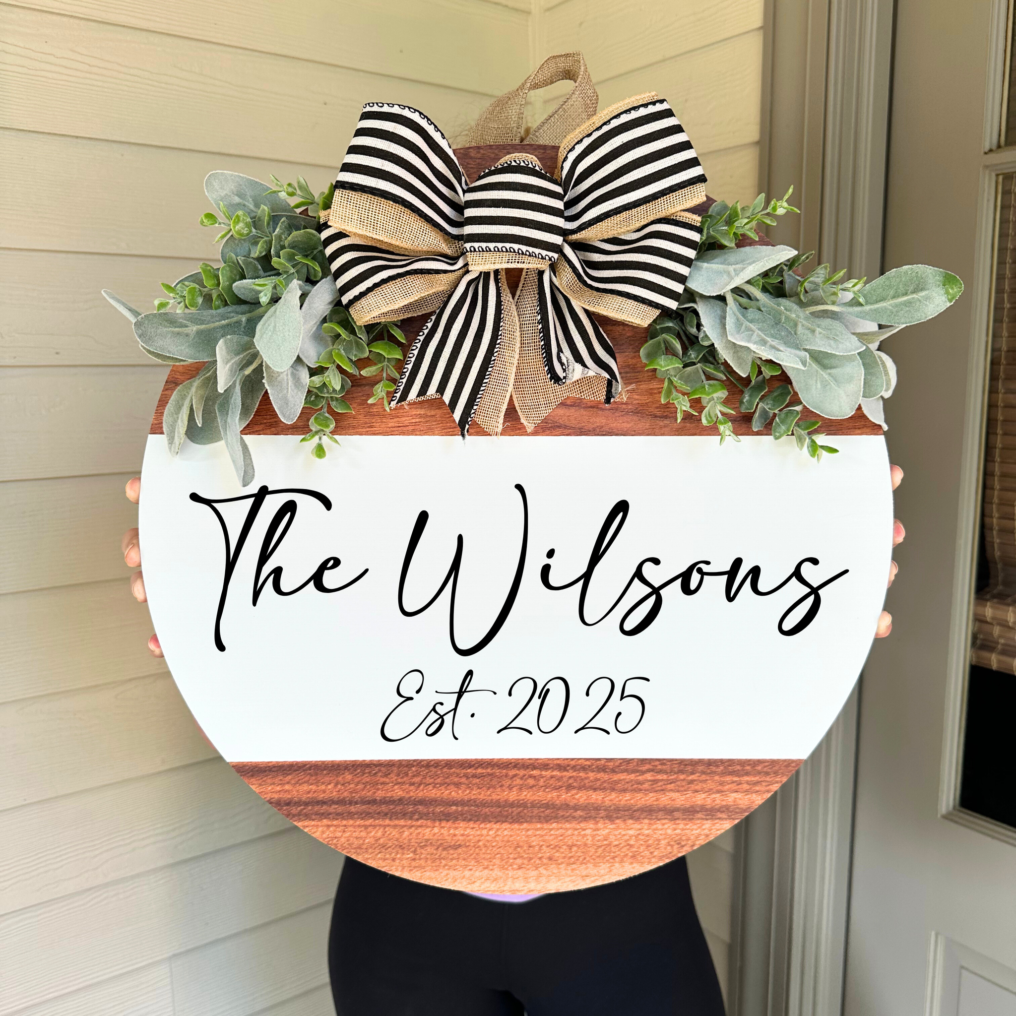 Family Name & Est. Date Door Hanger