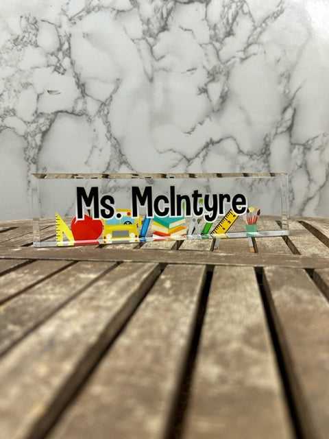 Acrylic Name Plate