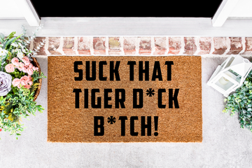 Suck That Tiger D*ck B*tch Doormat