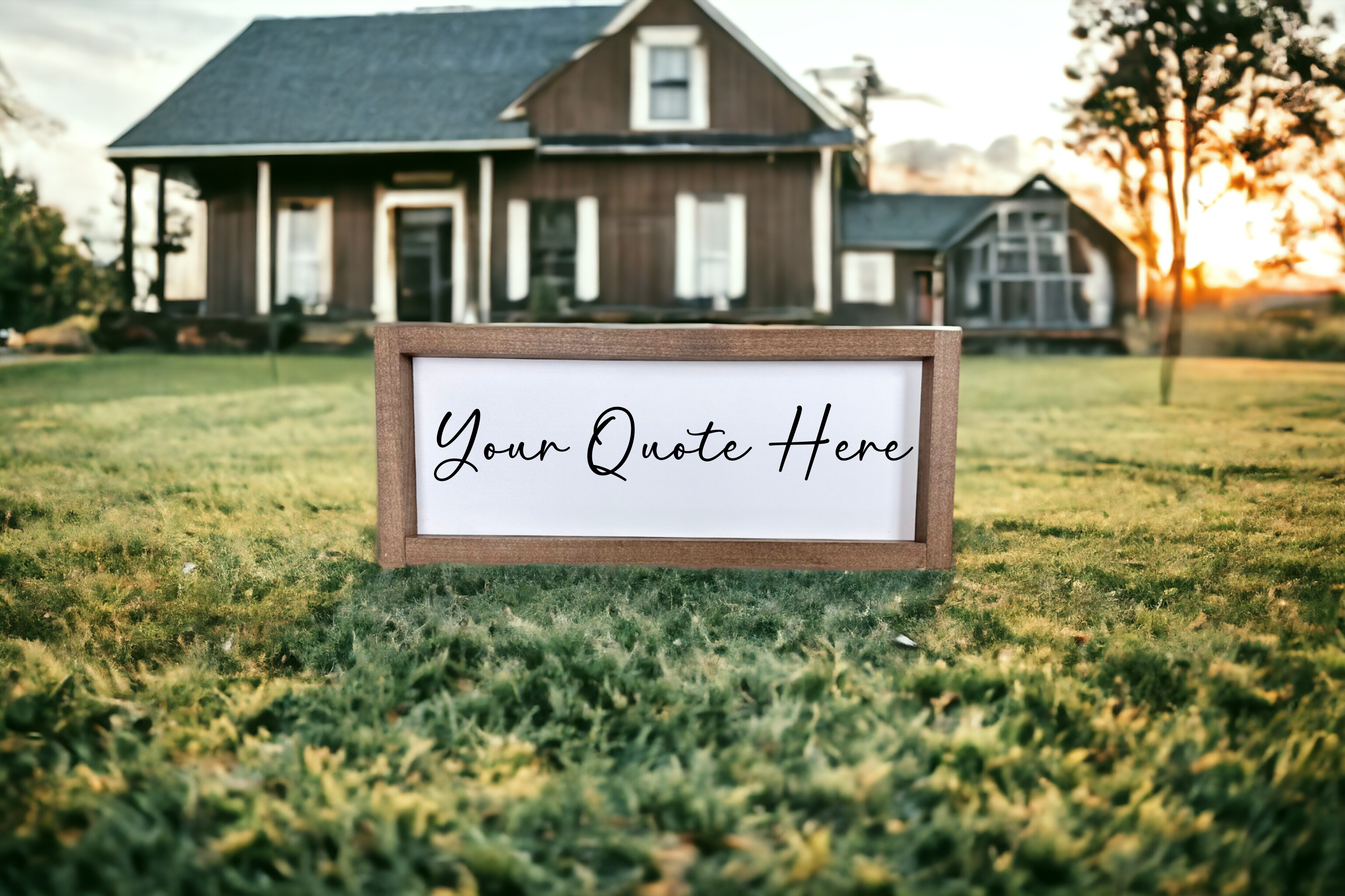 Wooden Custom Quote Sign