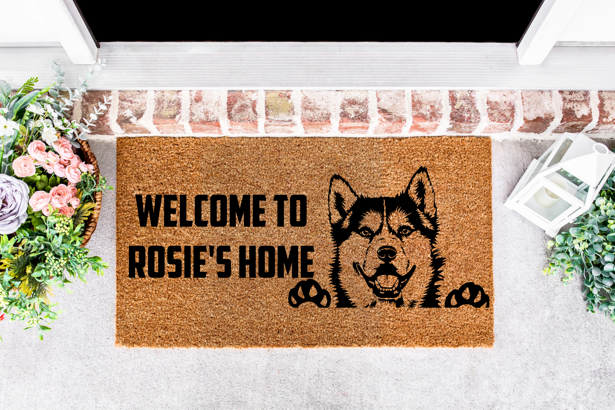 Siberian Husky Doormat