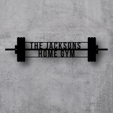 Barbell Gym Sign